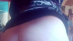 Can this cute black teen resist teasing her small tits before that big ass fuck?