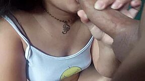 i fuck hermanastra's mouth deep she swallows my full cum load