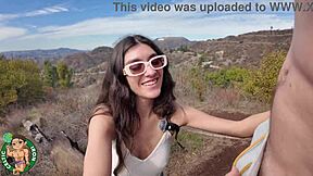 girlfriend aubry babcock sloppy blowjob at hollywood sign vol 49