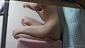 naked akane iruma bares long-haired tits on webcam