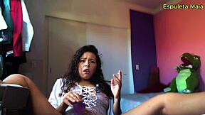 hot brunette sucks smokes masturbates dirty talk feet lingerie fetish roleplay solo beauty!!