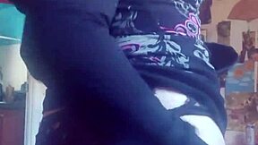 Can this cute black teen resist teasing her small tits before that big ass fuck?