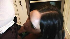 Dude, that goth girl’s huge tits look insane sucking dick outdoors in her leather jacket and boots!