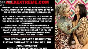 imagine two pierced lesbians like hotkinkyjo fisting anuskatzz's gaping ass to prolapse heaven