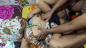 Indian Aunty's Massive Boobs And Ass Shake In Wild Saari Sex Chudai