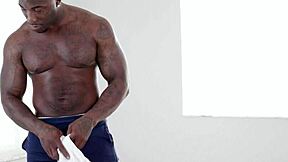 boschi pope flexes tats while stroking thick cock 💦😈