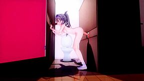 Silver Wolf Devours Cocks At Glory Hole In Steamy Action