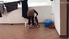 Hijab Girl Shows Off Ass and Feet