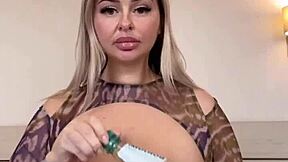 Water Spills Over Juicy Wet Big Natural Tits