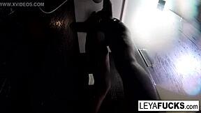 after dirty fuck leya falcon showers off the mess