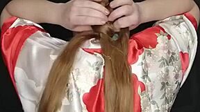 StepMom's Long Hair Gets Cumshot She Loves Swallowing Every Drop in Taboo Roleplay