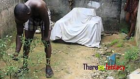 yo stepdad bends me over outdoor and fucks my pussy so deep then creampies me hard