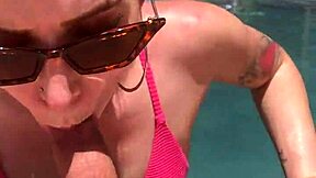 katarinakitty deepthroats cock by the pool