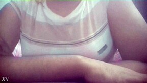 Bangladeshi Mithi shakes big tits in bra teasing her horny group on cam