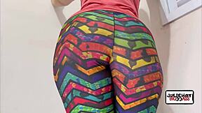 Fuck Big Ass Student on Gym Bike Thong Doggystyle!