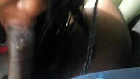 CAUGHT THIS EBONY MIDGET DEEPTHROATING HUGE BBC IN THE PARK!