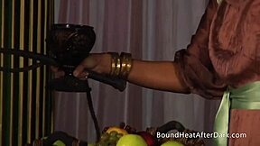 Naughty Voyeur Mistress Fingers Helpless Slave