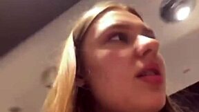 Jucielussie eats big ass in public shop