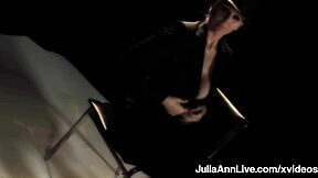 Busty Blonde Cougar Julia Ann Smokes Cigar While Deepthroating