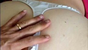 French Amateur Satin Panties Doggystyle Pussy Fuck