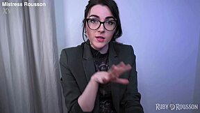 topless femdom edges you with bouncing boobs for cum swallowing therapy
