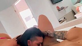 shayenne samara lesbian licks wet pussy close up