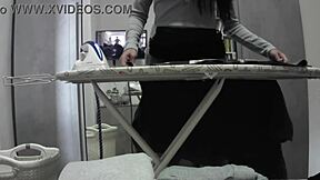 Desperate Housewife Orgasms Hard In Miniskirt Pantyhose At Home