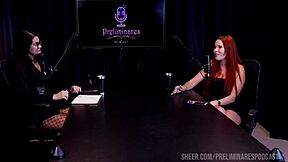 carla santos hottest podcast moments with bia hot sheer red lingerie tease?