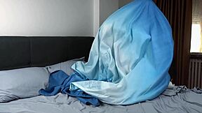 tangled in bed sheets stepmom begged help me while i fucked her doggy