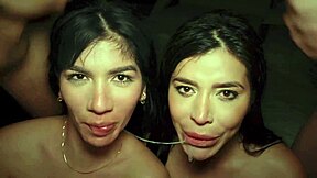 Sara Retali and Yenifer Chacon's Epic Mansion Gangbang Anal Double Penetration Creampie