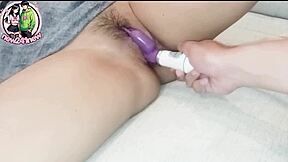 hey ninewthai gets fake cock pussy poked by hubby outdoors
