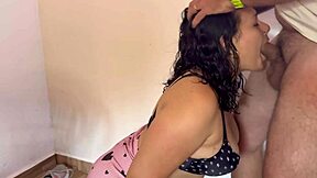 i deepthroat fuck my coworker's hot latina wife bending her over wet and begging