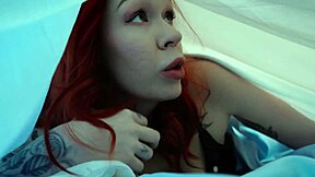 tangled in bed sheets stepmom begged help me while i fucked her doggy