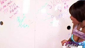 mocha stud prince yahshua gets a glory hole blowjob from imani rose