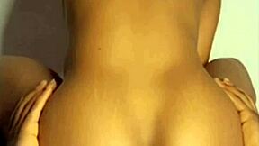 He slurps my creampie-filled pussy closeup before i ride his dick hard