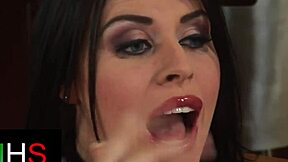 curvy milf's huge tits bounce as giant black cock assfucks her deep
