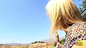 oh god her big nipples harden as experienced lesbian gropes punk girl's bikini tits