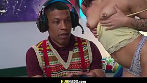 French babe lena coxx squirts on boyfriends video game obsession
