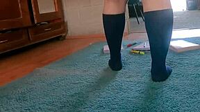 hidden camera films colombian student in panties
