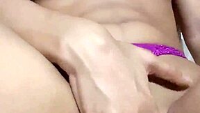 horny teen rubs her wet pussy solo