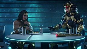 wonder woman x big barda amazonium
