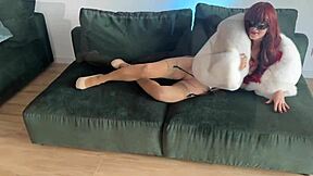 Hardcore fucking a cyber doll in fur coat sex doll anal fuck double penetration extreme deepthroat shortversion