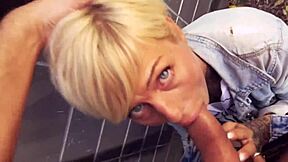 risky german public sex with blonde milf