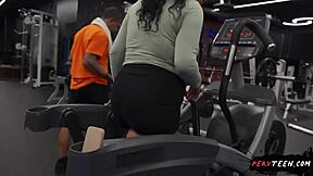 Teen Caught Cheating Sucking Cock In Gym!