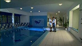 Doctor and nurse are fucking in the pool
