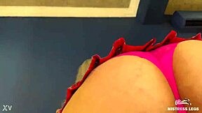 Goddess Big Ass In Lacy Pink Panties Bounces On Face