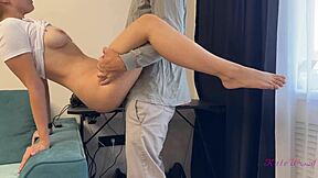 Neighbor fucked my tight pussy and filled me
