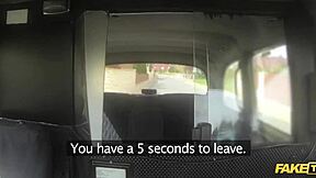 fake taxi brunette works out on cock