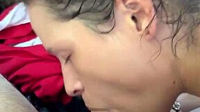 bored hooker sucks dick gets fucked and takes a load in her mouth