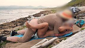 Fatal meeting of the exhibitionist and a stranger on the sea beach